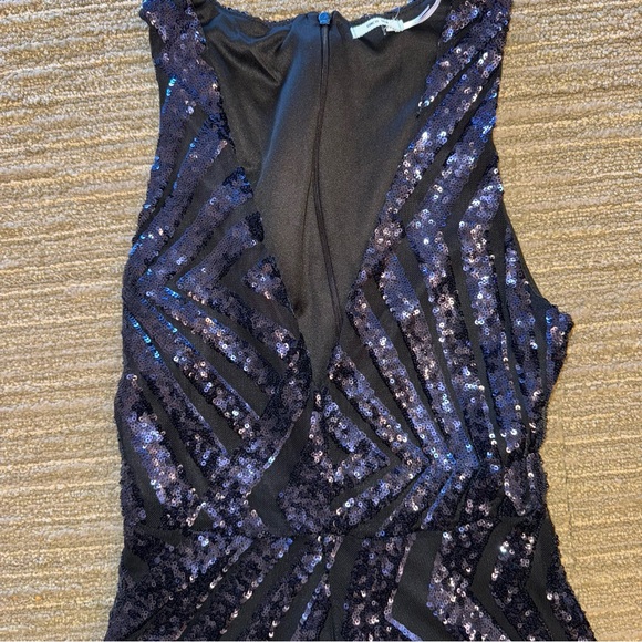 Urban Outfitters Navy & Black Sequin Romper - Picture 4 of 5